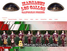 Tablet Screenshot of mariachilosgallos.com
